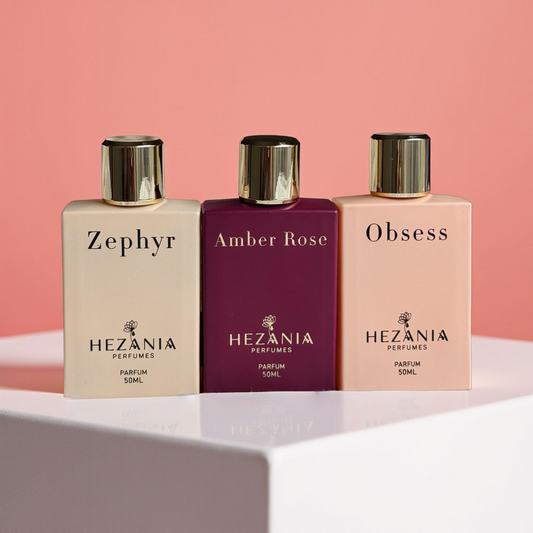 TRIO SET (Obsess + Zephyr + Amber rose)